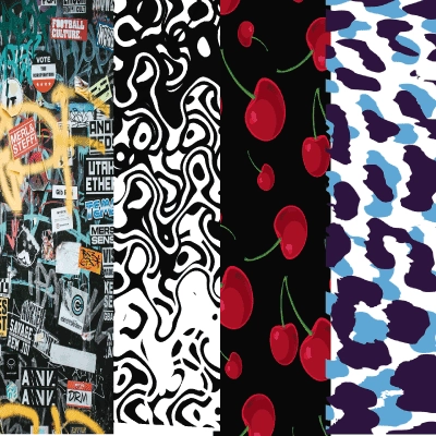 Bold trendy and edgy design headphone wraps for a fashion forward look